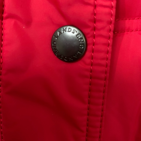 ❄️Lands’ End XS 2-4 red down puffer jacket❄️ - Picture 7 of 11